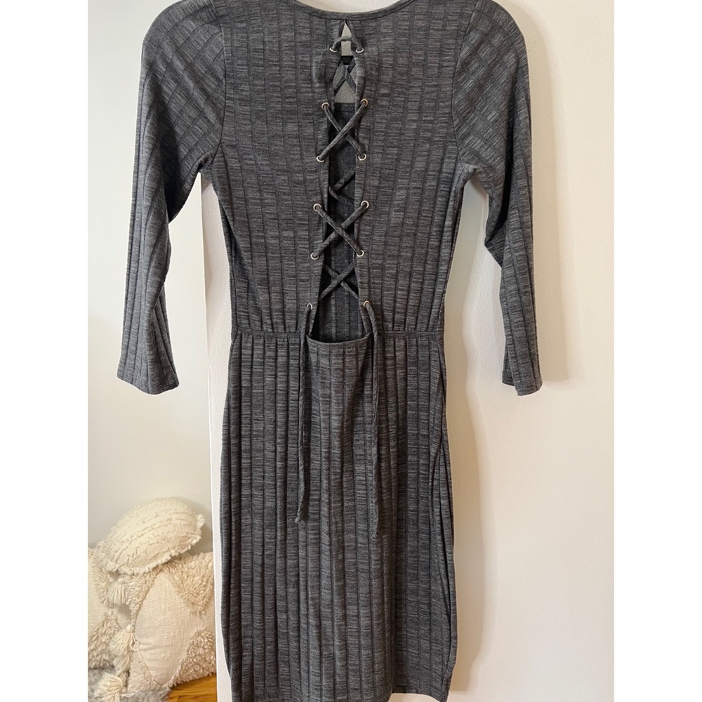 Open back mini dress